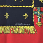 Hermes Scarf Carre 90 Vue du Carrosse de la Reale Queen's Coronation Silk Black — view 2