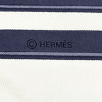 Hermes Scarf Carre 90 Brides de Gala Ceremony Bridle Silk Blue Horse Tackle — view 3