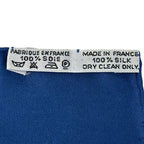 Hermes Scarf Carre 90 Brides de Gala Ceremony Bridle Silk Blue Horse Tackle — view 4