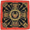 Hermes Scarf Carre 90 Caty Ancient Egypt Silk Red Black Scarab Bird Animal