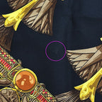 Hermes Scarf Carre 90 Caty Ancient Egypt Silk Red Black Scarab Bird Animal — view 8