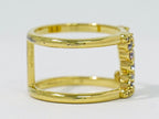 Louis Vuitton Ring LV Iconic Tresor M Gold Plated — view 4