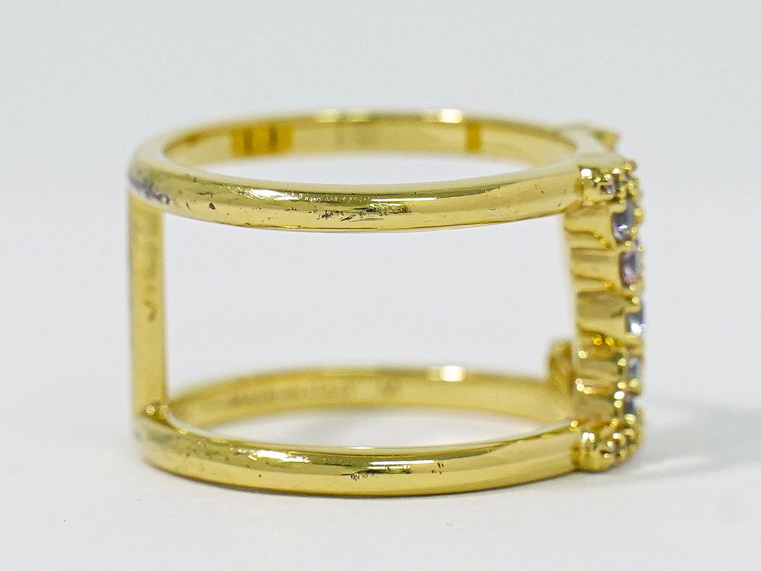 Louis Vuitton Ring LV Iconic Tresor M Gold Plated — view 4