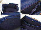 Gucci Bamboo 2-Way Shoulder Bag Pochette Leather Navy Multicolor — view 8