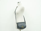 Celine Horse Shoe Shoulder Bag Pochette Leather Navy — view 6