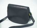 Celine Horse Shoe Shoulder Bag Pochette Leather Navy — view 2