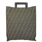 Fendi Zucca Tote Canvas Brown