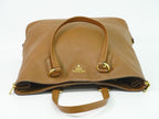 Prada Leather Shoulder Bag Tote Brown — view 5