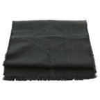 Fendi Shawl Fringe Charcoal Gray Scarf — view 2