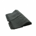 Fendi Shawl Fringe Charcoal Gray Scarf — view 4