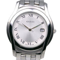 Gucci Stainless Steel Quartz Analog Display Silver Dial Watch