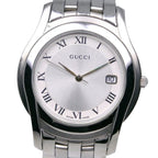 Gucci Stainless Steel Quartz Analog Display Silver Dial Watch