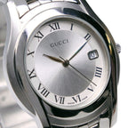 Gucci Stainless Steel Quartz Analog Display Silver Dial Watch — view 3