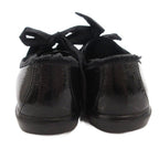 Prada Sport Sneakers Shoes Low Cut Enamel Lace Up Logo 37.5 Black — view 5