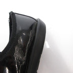 Prada Sport Sneakers Shoes Low Cut Enamel Lace Up Logo 37.5 Black — view 9