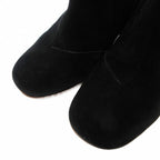 Celine Phoebe Philo Era Bambam Short Boots Suede Metal Heels Side Zip 36.5 Black — view 3