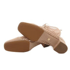 Dior Long Boots Mesh Lace Up Suede 35 Pink Beige NE — view 6