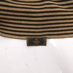 Fendi Shawl Scarf Zucca Pattern Bicolor Beige Black — view 9