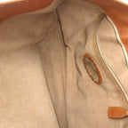 Fendi Selleria Tote Shoulder Leather Plate Logo Brown — view 6