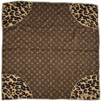 Louis Vuitton Scarf Monogram Silk Carre Denim Noir Black Large