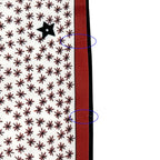 Dior Scarf Mizza Silk Red Multicolor Twill Star Pattern — view 8