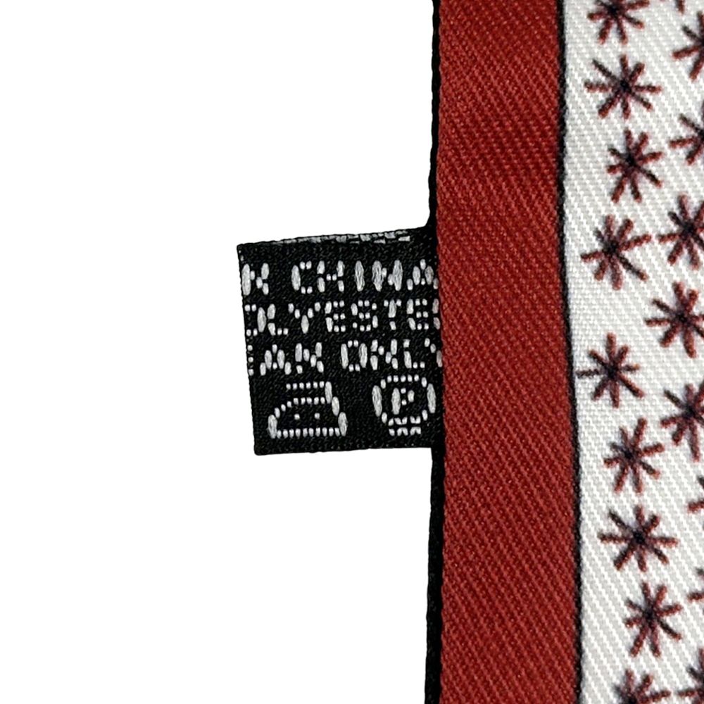 Dior Scarf Mizza Silk Red Multicolor Twill Star Pattern — view 7