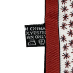 Dior Scarf Mizza Silk Red Multicolor Twill Star Pattern — view 7