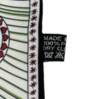 Dior Scarf Mizza Silk Red Multicolor Twill Star Pattern — view 6