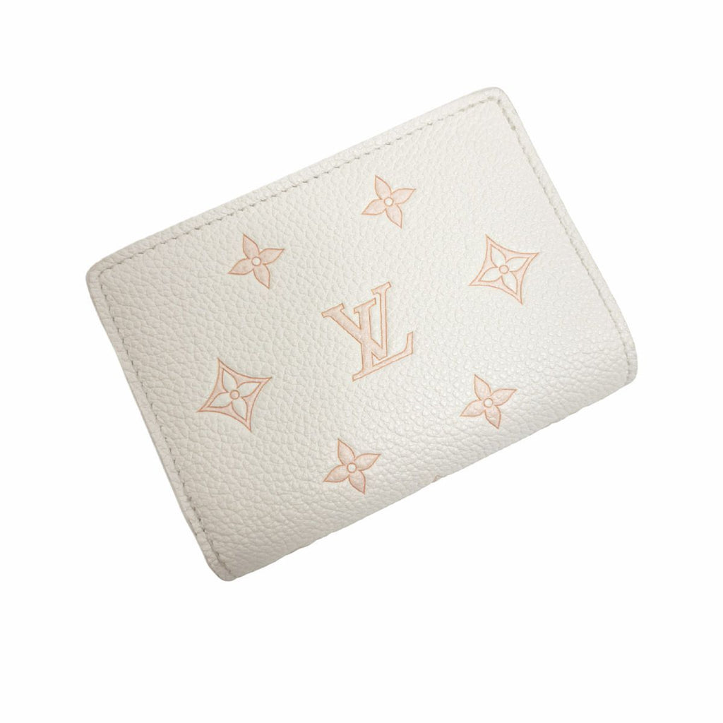 Louis Vuitton Portefeuille Monogram Bifold Wallet Milky White Peach Gold — view 2
