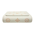 Louis Vuitton Portefeuille Monogram Bifold Wallet Milky White Peach Gold — view 4