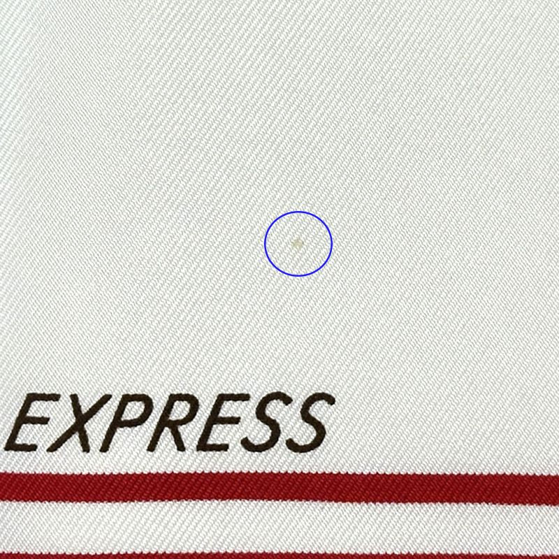 Hermes Scarf Carre 90 Faubourg Express Silk White Rainbow Large — view 7