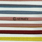 Hermes Scarf Carre 90 Faubourg Express Silk White Rainbow Large — view 4