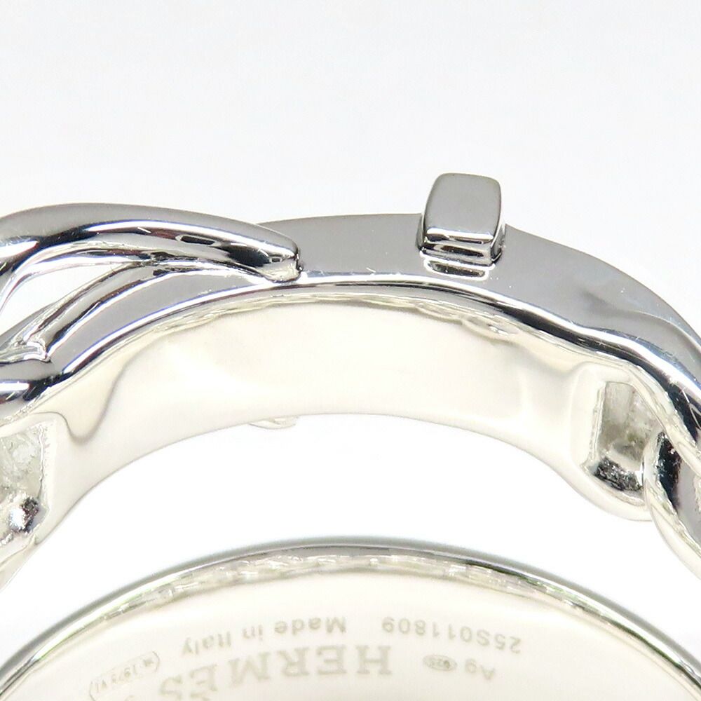 Hermes Ring Boucle Series Inflexible 53 Silver — view 7