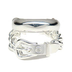 Hermes Ring Boucle Series Inflexible 53 Silver