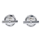 Hermes Earrings Mini Chaine D'ancre Silver