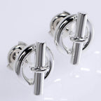 Hermes Earrings Mini Chaine D'ancre Silver — view 2