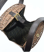 Fendi Basket Bag Handbag Brown — view 3