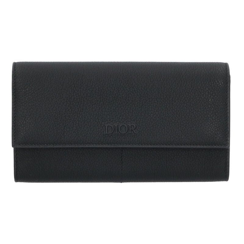 Dior Long Flap Wallet Leather