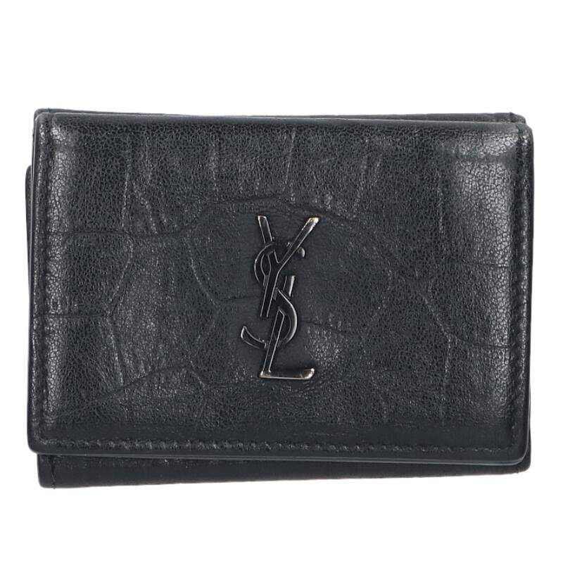 Saint Laurent Paris Cassandra Logo Leather Wallet