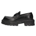 Louis Vuitton Baroque Line LV Logo Buckle Leather Davi Shoes Loafers