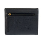 Chanel CC Logo Black Leather Compact Wallet — view 2