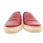 Gucci Slip on Shoes Leather GG Pattern Side Gore 37 Red — view 3