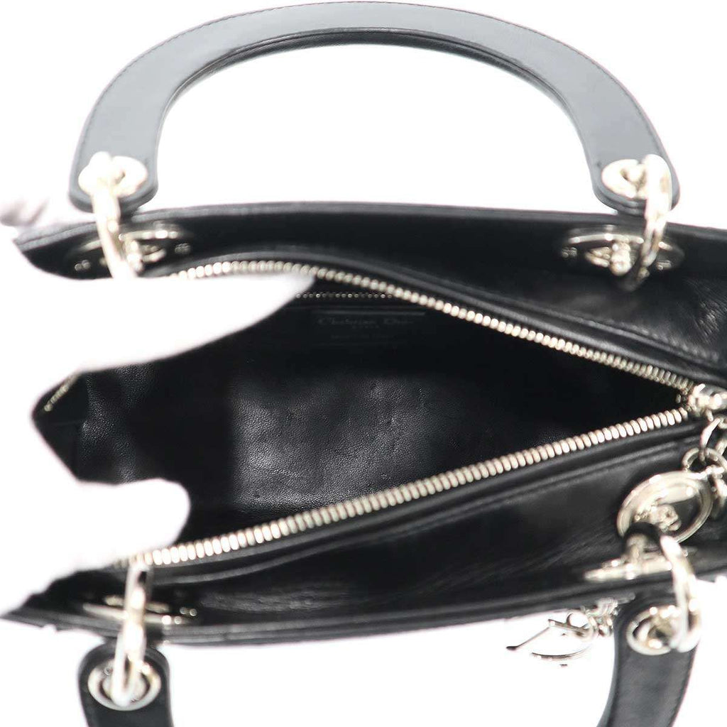 Dior Lady Black Patent Leather Bag — view 6