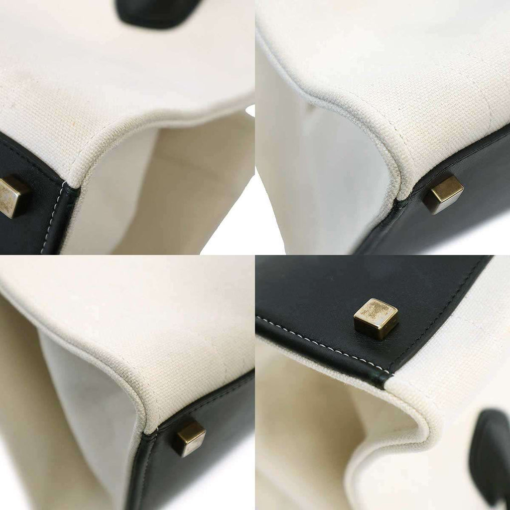 Celine Luggage Phantom Canvas Tote Ivory — view 7