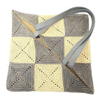 Loewe Puzzle Tote XL Daiamond Fold Raffia Gray Beige — view 9