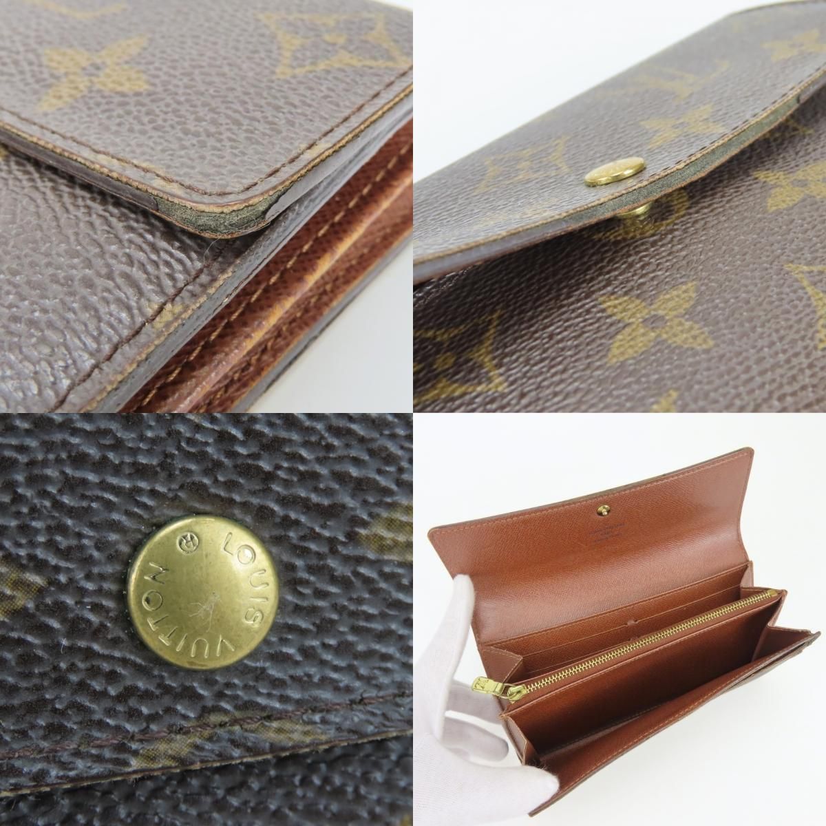 Louis Vuitton Wallet Portefeuille Sarah Monogram Brown Bifold — view 5