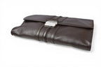 Gucci Clutch Compatible Vintage Leather Dark Brown Business — view 3
