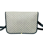 Gucci Vintage Micro GG Logo Leather Shoulder Bag Pochette Navy — view 3