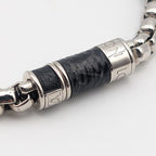Louis Vuitton Monogram Eclipse Chain Bracelet Silver — view 2