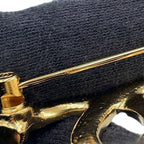 Chanel Brooch CC Logo Tweed Style Cahnel — view 5